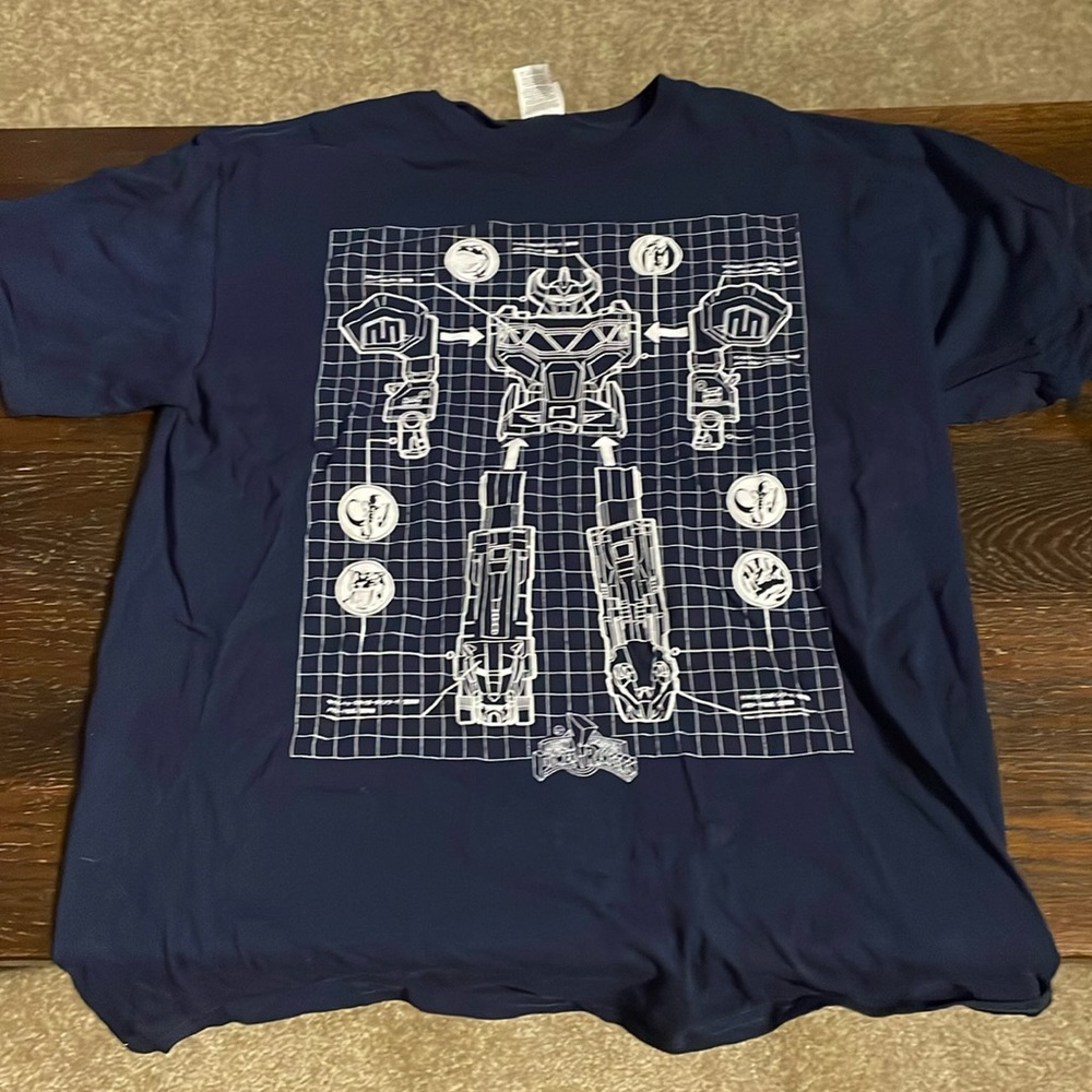 XL navy blue Power Rangers tshirt